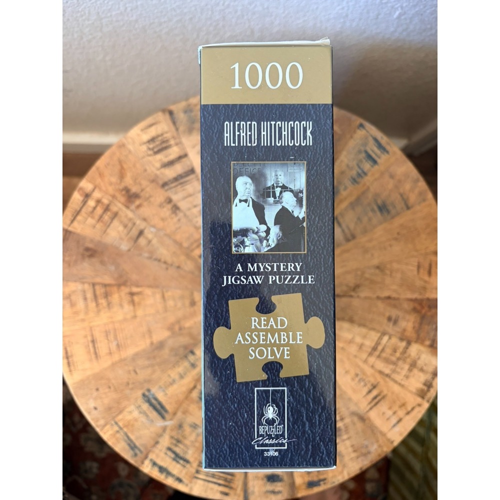 Classic Alfred Hitchcock Mystery Obsession Jigsaw Puzzle by Bepuzzled 1000 Piece - Picture 2 of 3